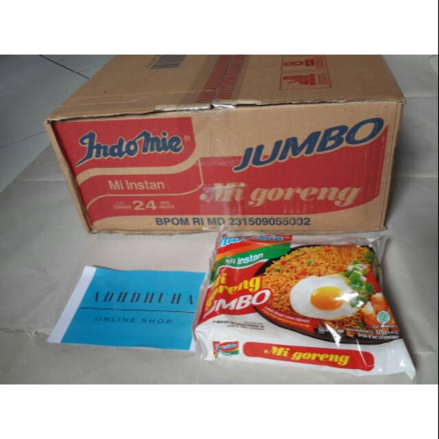 

Indowmih Mi Goreng Jumbo 1 Dus Karton Isi 24 Bungkus