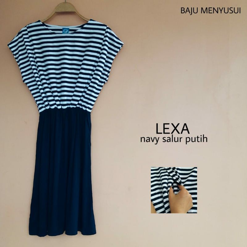 MAMIGAYA Nursing Wear - LEXA | Dress Menyusui | Baju ASI