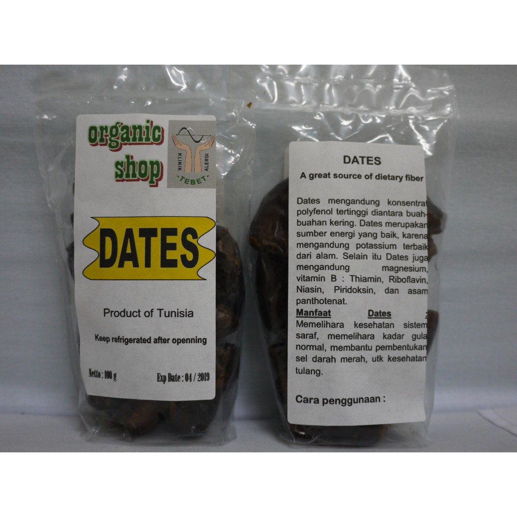 

Organic Shop - Dates - 100 gr