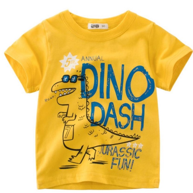 Baju atasan anak / baju kaos anak / baju tshirt anak dino dash