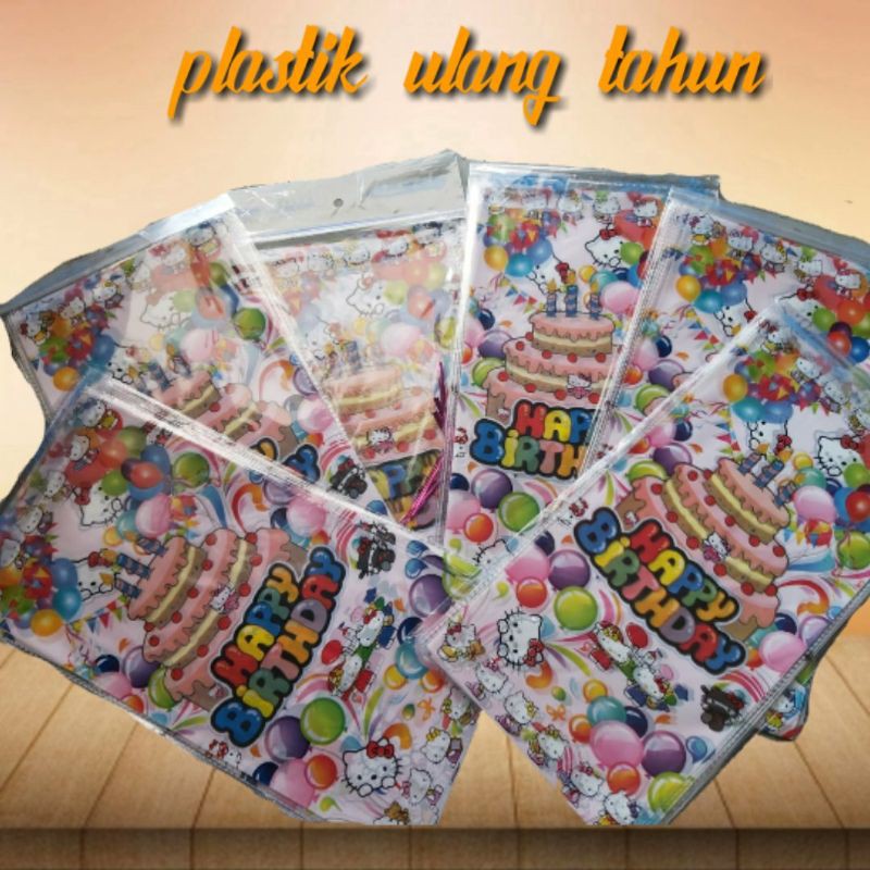 

PLASTIK ULANG TAHUN/ PLASTIK ULTAH ISI 10 LEMBAR