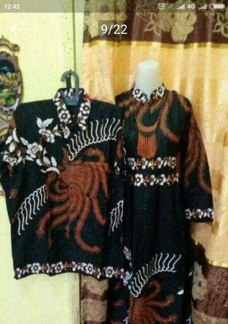 [new Arival] Wou Batik Couple Arista  Ruffle Batik Couple Ori Ndoro Jowi Dnt Garansi Termurah- Kg027
