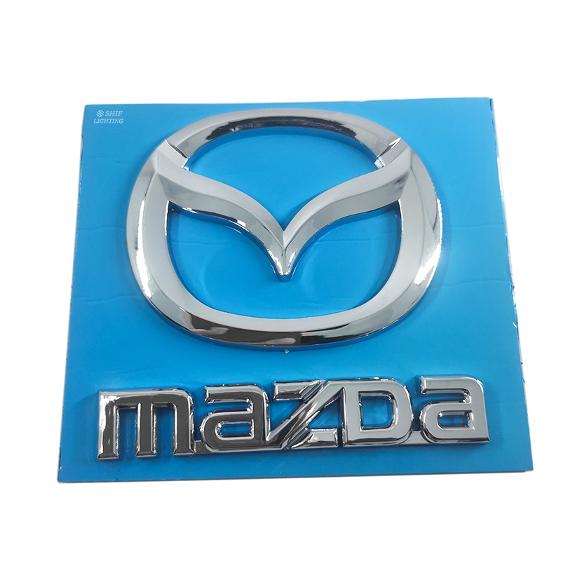 1pc Stiker Emblem Logo MAZDA Bahan ABS Untuk Bagasi Belakang Mobil MAZDA