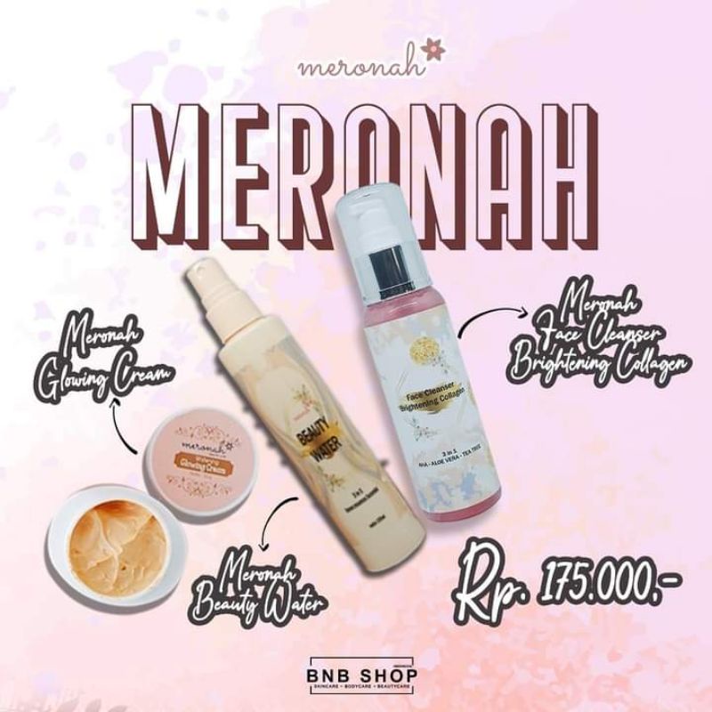 sepaket cream hemat meronah Glowing collagen