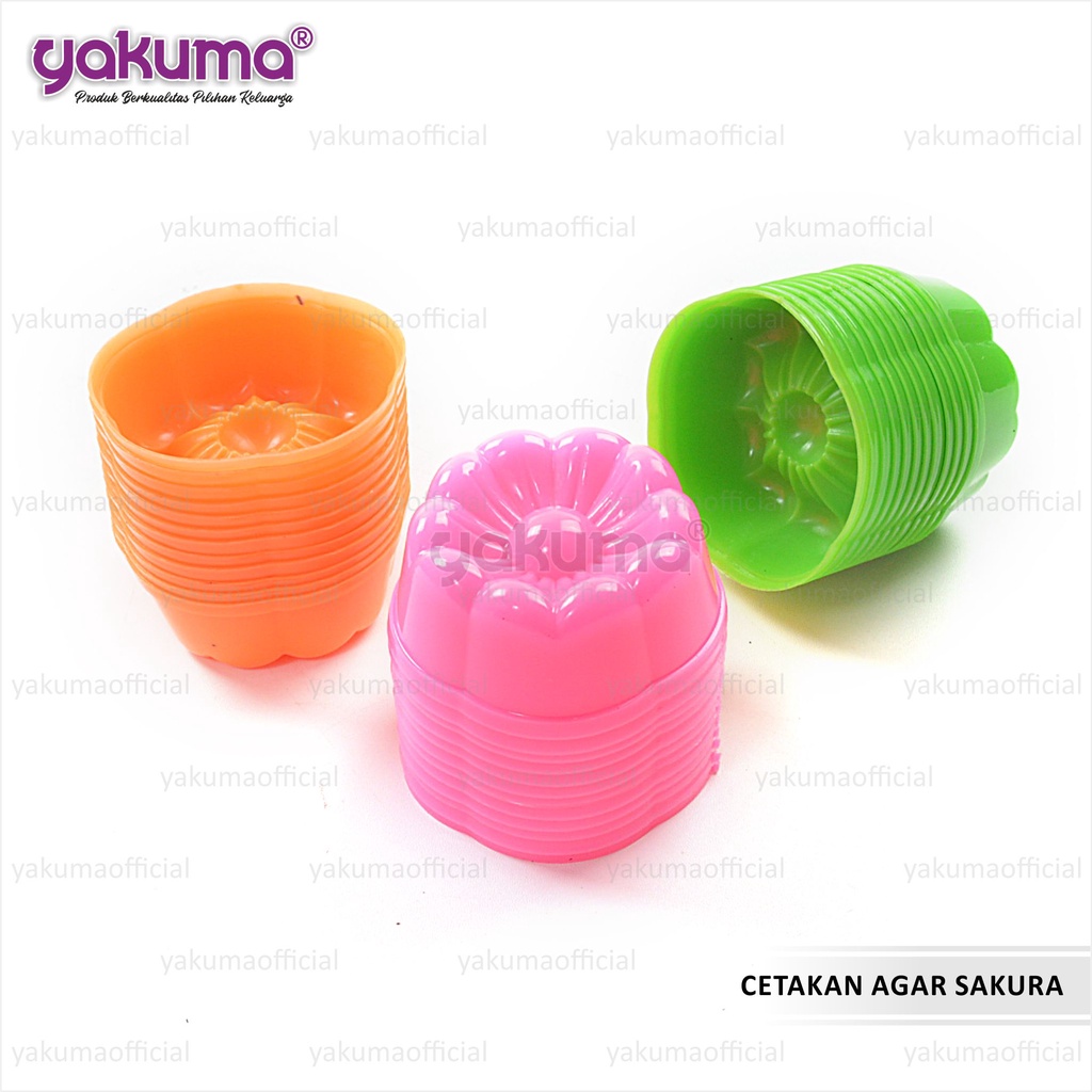 CETAKAN AGAR / JELLY / PUDING / COKLAT SAKURA (12 PCS)