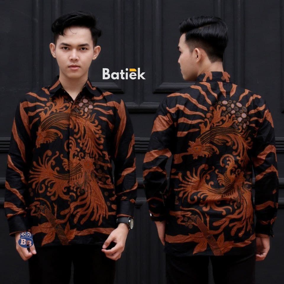 [12.12] Kemeja Hem Batik Pria Lengan Panjang DSC05191 -BATIK PITTO