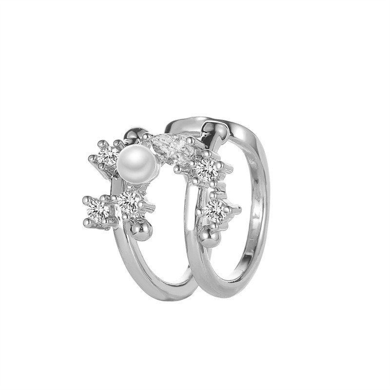 Anting Klip Logam Perak Busana Sederhana Anting Wanita Mutiara Korea Baru Aksesori Kupu-kupu Multifungsi Sederhana Dan Tidak Berpori-01