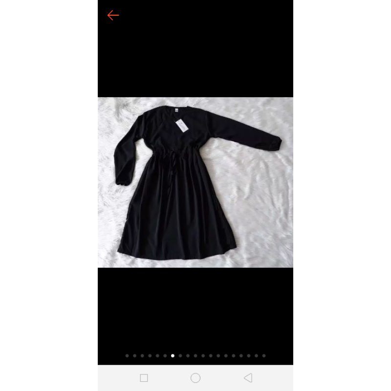 basic tunik hitam by zalfa