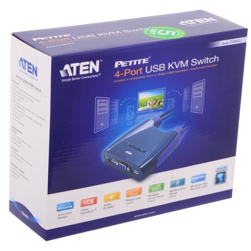 ATEN CS64US KVM 4 Port VGA (MASTER DEALER)