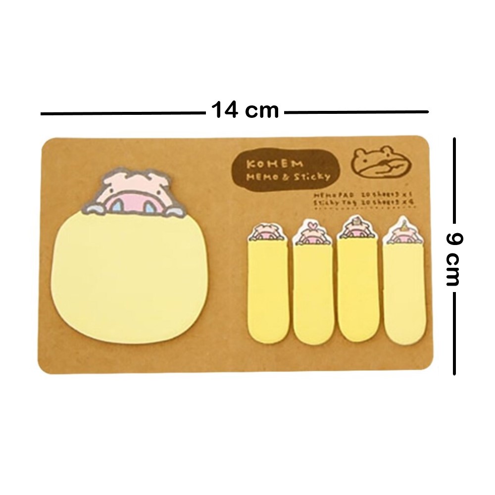 

STICKY NOTES BABI KUNING - MEMO MARKING GIFT ANIMAL LABEL BABI KUNING LUCU STIKI NOTE BOOKMARK PADS LABEL TAG