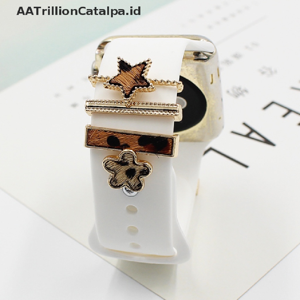 Aa Ring Metal Desain Trillioncatalpa Hias Berlian Untuk Dekorasi Smartwatch iWatch