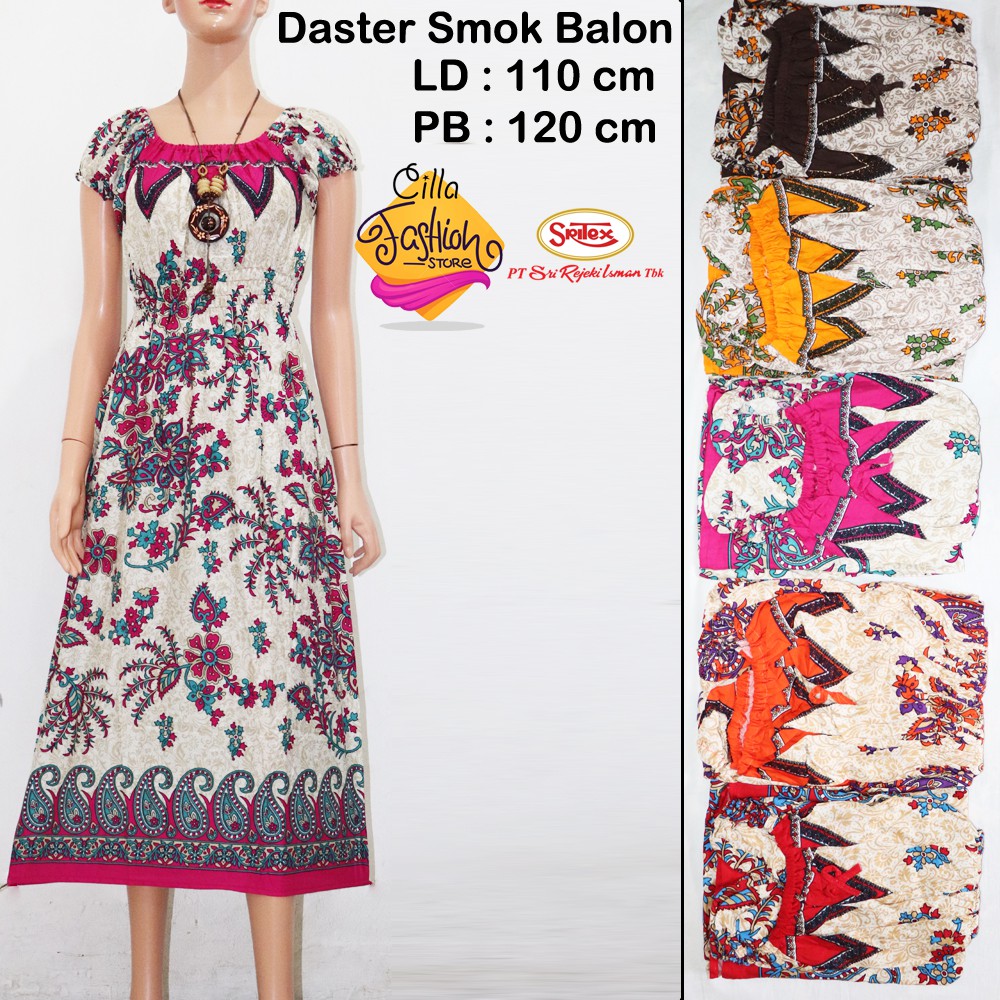 Daster Smok Balon Sritex / Daster Pantai PT. Sritex