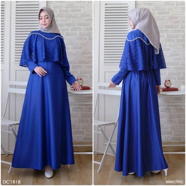 GAMIS CANTIK BROCADE PEARLY FIT TO L GAMIS REALPICT DRESS MUSLIM MODIS ORIGINAL