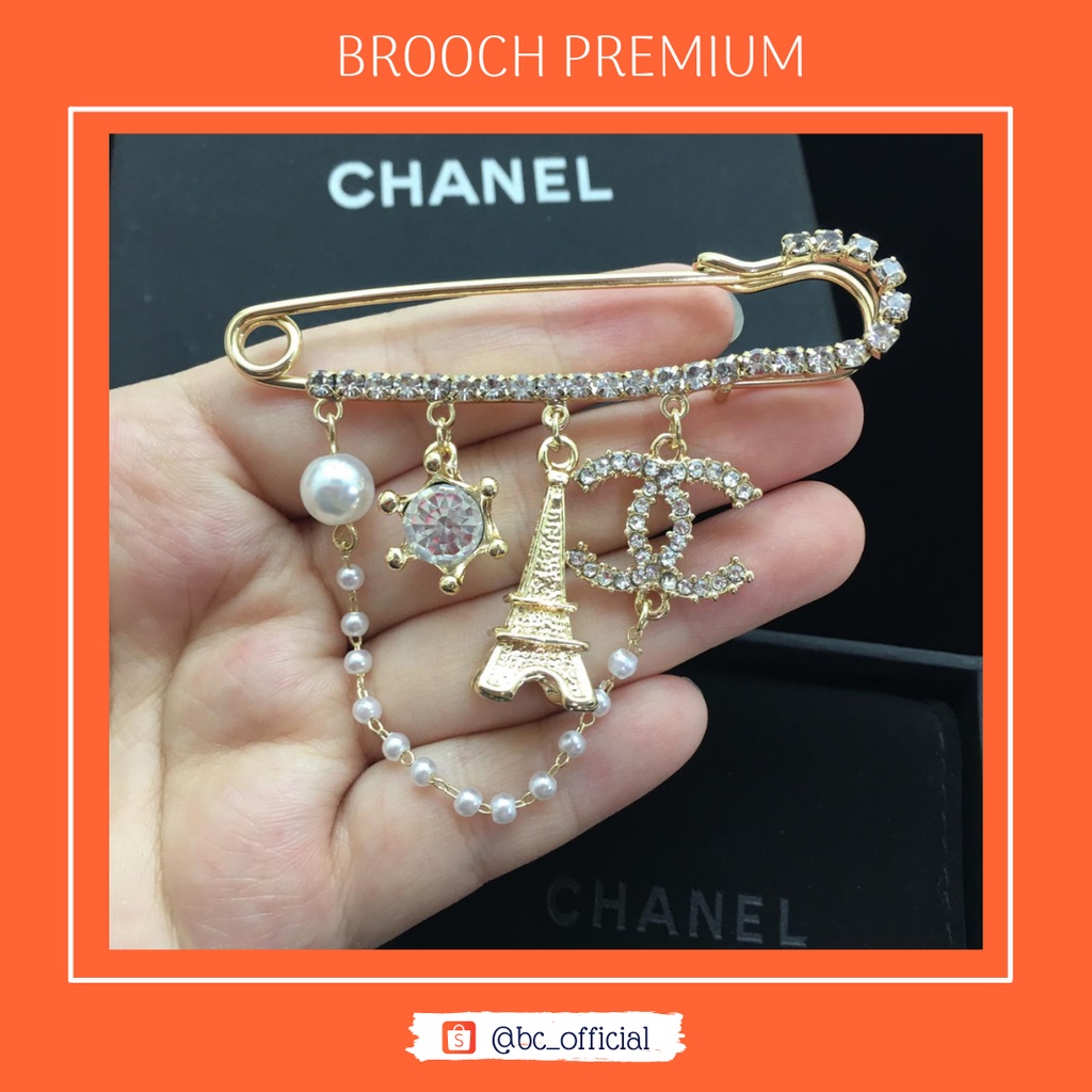 BCID Brooch Chanel Peniti Juntai / Bros Chanel Premium / Bros HIjab