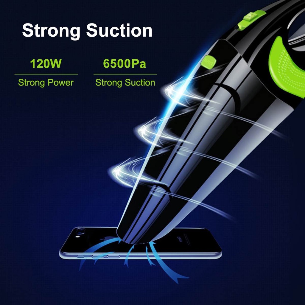 RRS STORE vacum vakum fakum wireless Handheld Vacuum Cleaner Penyedot Debu 120W 2500mAh vacum rumah murah  dengan batrai bisa dicharger vacum tanpa kabel