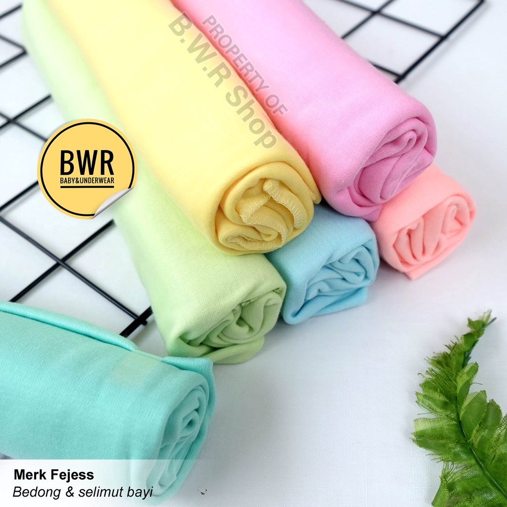 [ 6pc ] Bedong &amp; Selimut Bayi FEJESS WARNA MUDA / 90x100 Bedong Bayi Baru lahir | Bwr