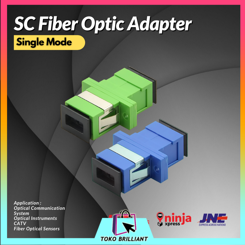 [BISA COD] Adapter SC/UPC SC/APC ADAPTOR / OPTIK / OPTIC / FO / FIBER