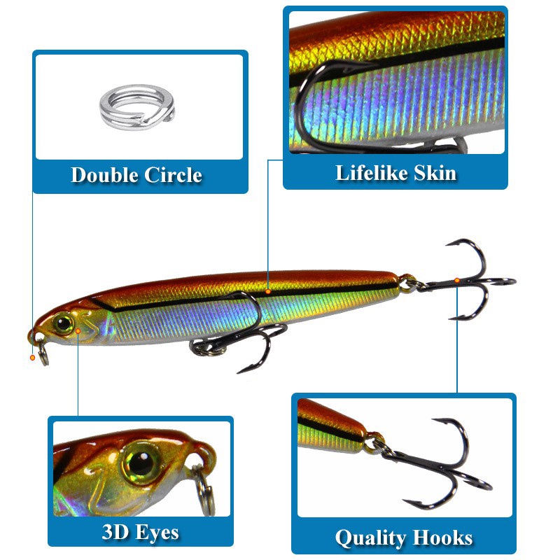 Señuelos De Pesca Sinking Minnow 18g/10cm Wobbler cebo Artificial Artificial De Pesca