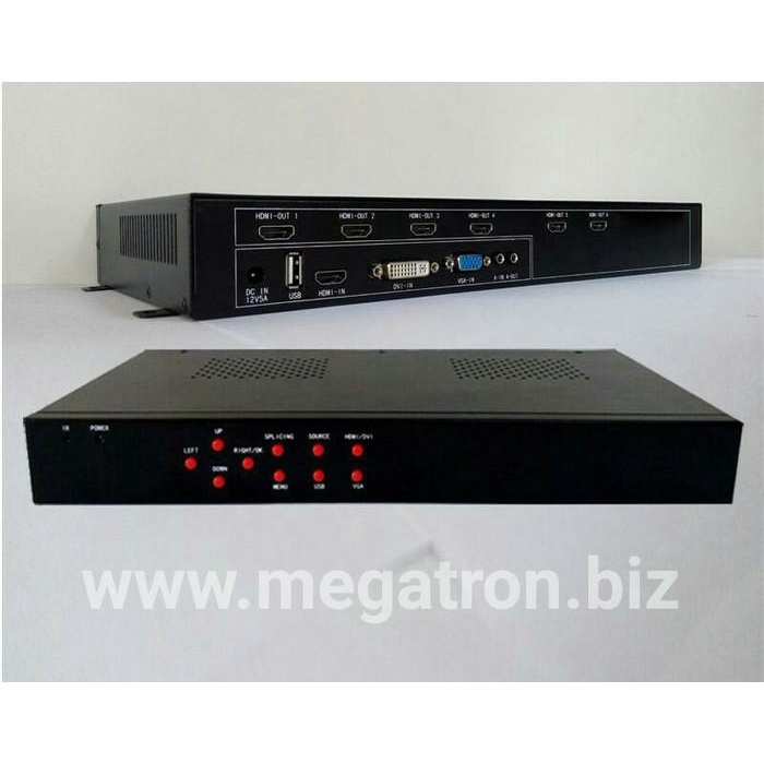 3x2 HDMI Video Wall Controller (input: VGA/DVI/HDMI/USB)