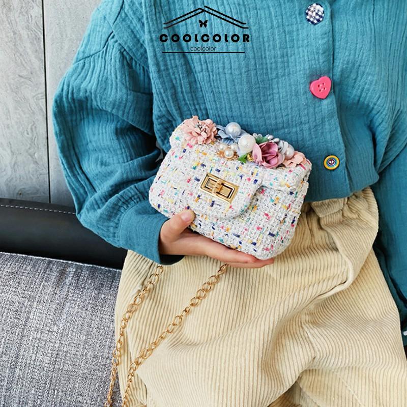 CODTas Messenger Satu Bahu Anak Kartun Bunga Lucu Tas Selempang Cocok untuk Semua- cl