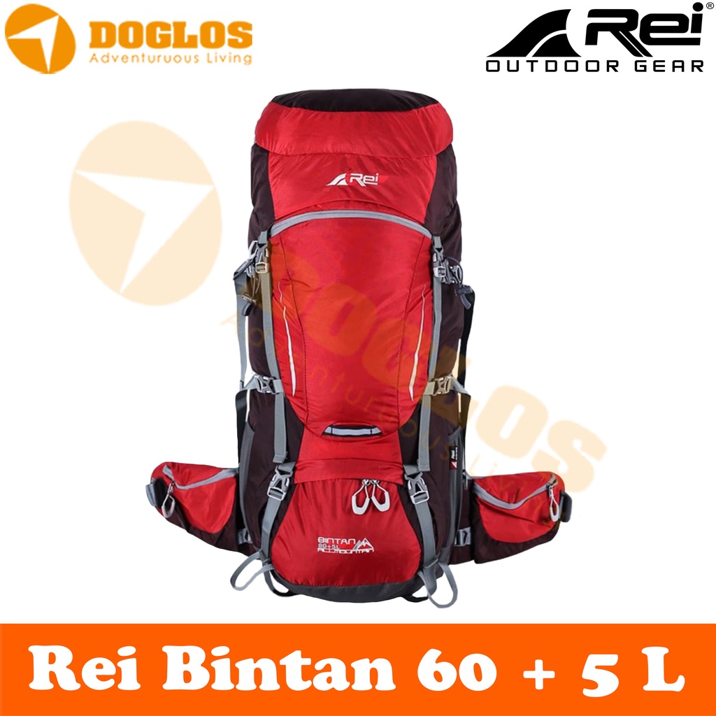 Tas Carrier Rei Bintan 60+5L All Mountain Gunung Hiking Travelling