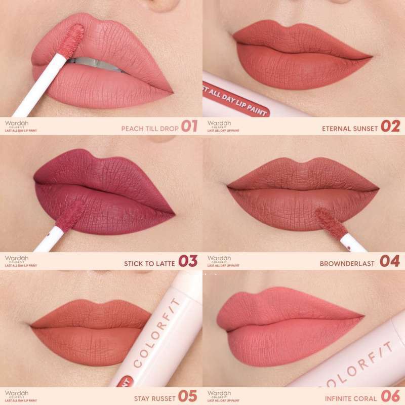 Wardah Colorfit Last All Day / Around the World Lip Paint Lip Cream