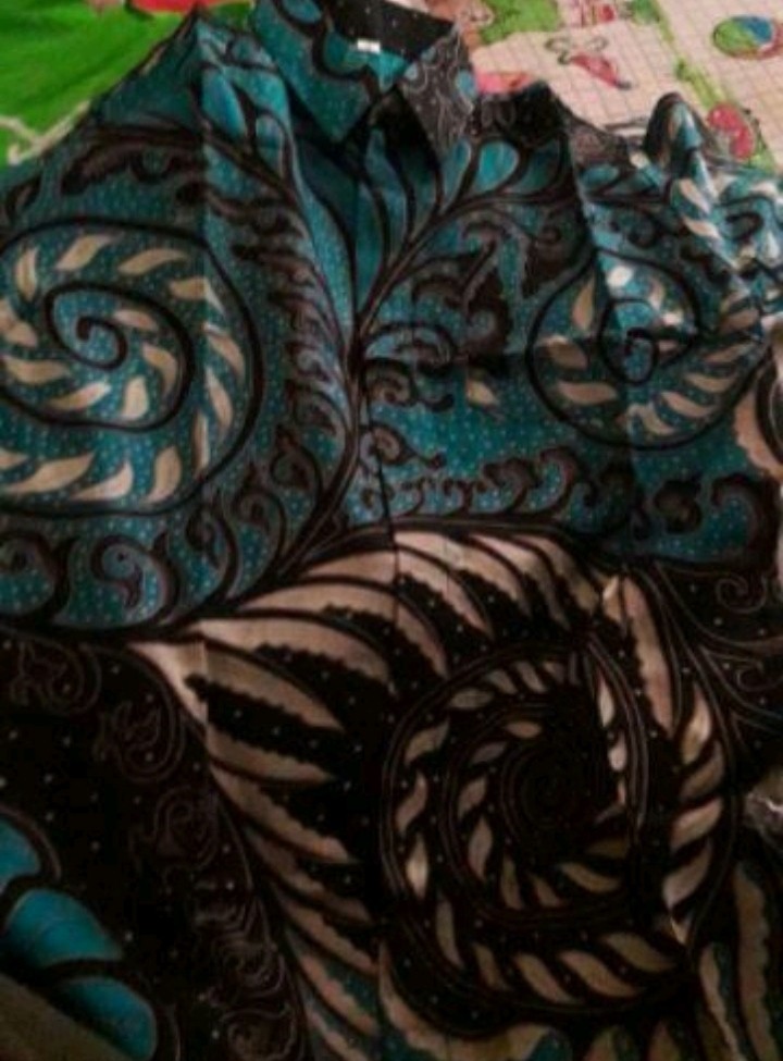 Batik Couple Modern • Gamis Batik Couple • Batik Couple Keluarga Terbaru Motif Puser Hijau Ori Bcp