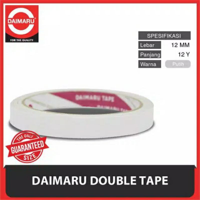 

Double tape ½ inch (12mm), 1inch (24mm), 2inch(48mm) Daimaru