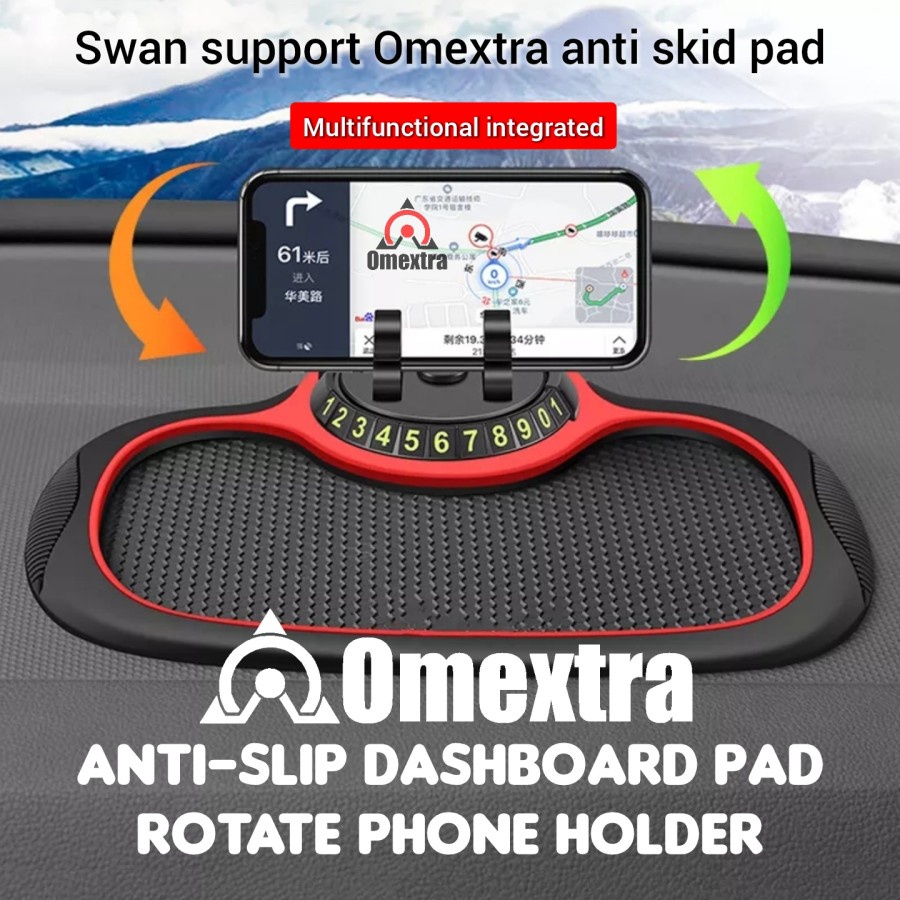 Anti Slip Pad Rotate Phone Holder Indomextra Tatakan Dashboard Karpet hp