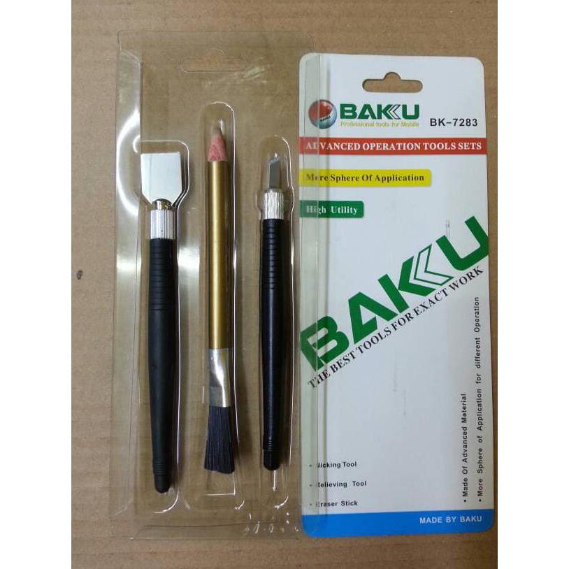 

Alat Service Hp & Tablet/Pisau Ic/Kuas+Pensil Penghapus F2B4