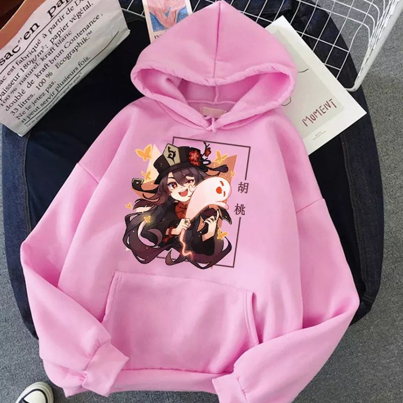 Jaket Hoodie Anime Hu tao Genshin impact Hodie
