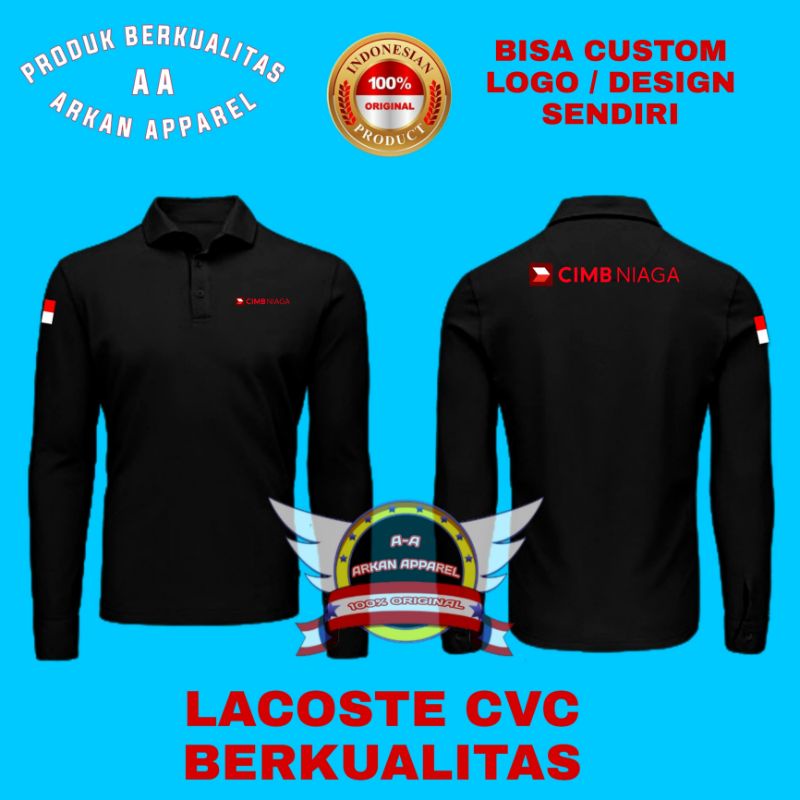 KAOS KERAH BANK CIMB NIAGA KAOS POLO SHIRT BANK CIMB NIAGA