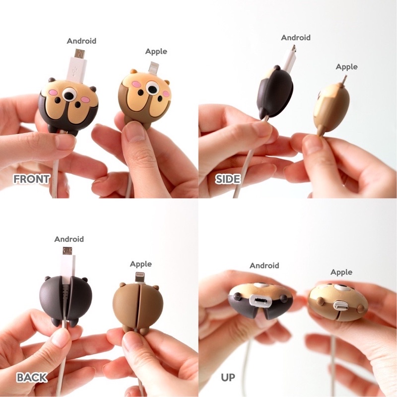 BAHAN DAN POTONGAN LEBIH BAGUS / TSUM TSUM - Cable Bite/ Pelindung Ujung Kabel/ Cable Saver/ Cable Protector non pack