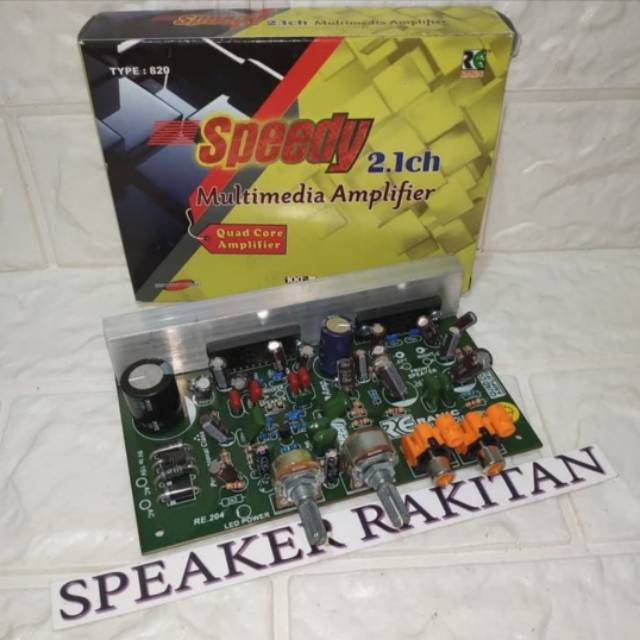 Kit Amplifier Home Theater 2.1 Channel SPEEDY 820