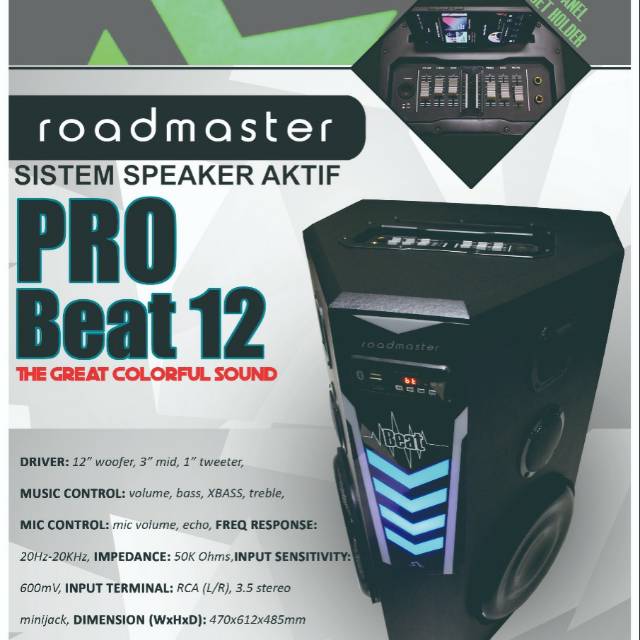 Speaker Aktif Roadmaster Pro Beat 12