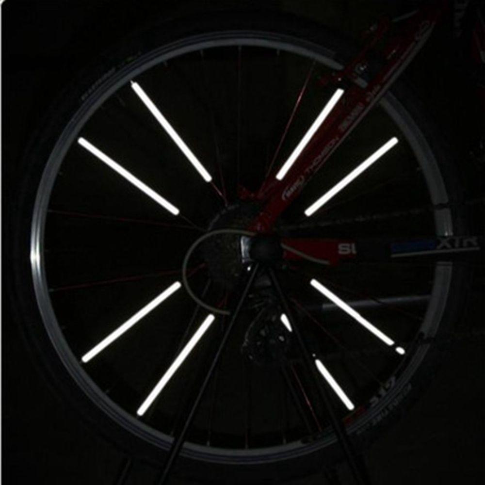 R-FLOWER 12pcs /bag Roda Rim Spoke Hot sale Outdoor Bersepeda Keselamatan Sepeda Berkendara Aksesoris Peringatan Strip Tabung
