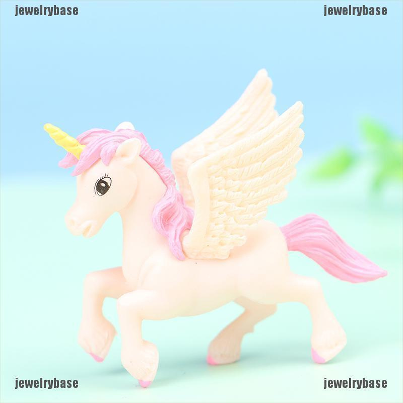 (Base) Miniatur Kuda Pegasus Untuk Dekorasi Taman Mini / Fairy Garden