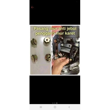 Baut visor anti jebol nmax lexi dll harga 4pcs Baut/ Mur/ Wellnut Windshield Motor Nmax anti jebol