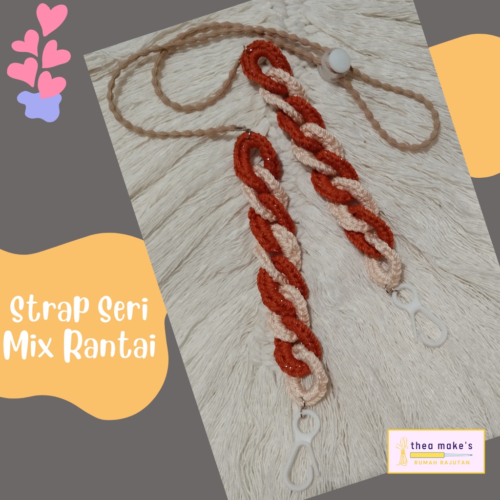 Strap Masker Rajut/ Konektor Raju/ Kalung Masker