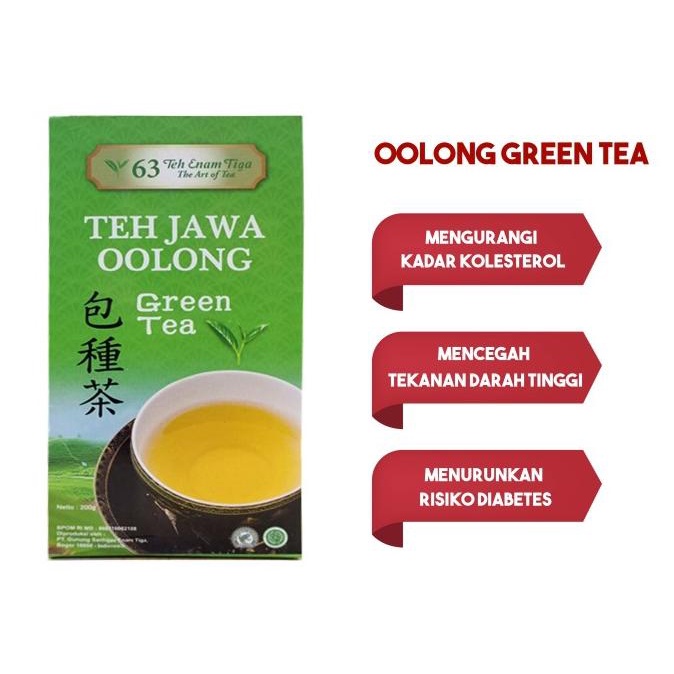 

[COD] Teh 63 Jawa Oolong Green Tea 200 Gram [COD]