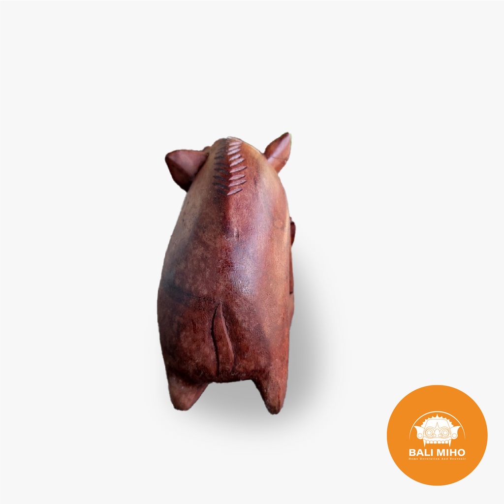 Patung Babi Ngepet - Patung Babi Kayu - Pig Statue - Stuffed Pig - Patung Binatang - Patung Kayu - Patung Unik - Patung Babi Berdua - Patung Hewan Unik - Dekorasi - Patung Dekorasi - Patung Babi Lucu-2