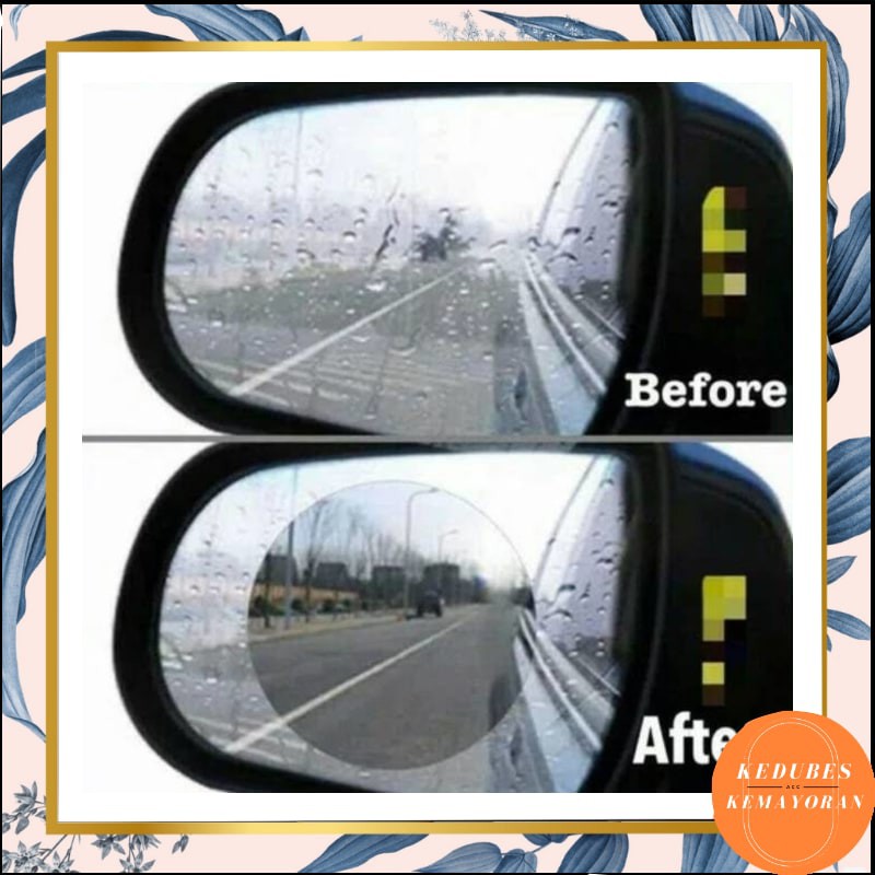 Anti Fog Blur Kaca Spion Mobil dan motor disaat hujan atau embun anti air Waterproof Membrane