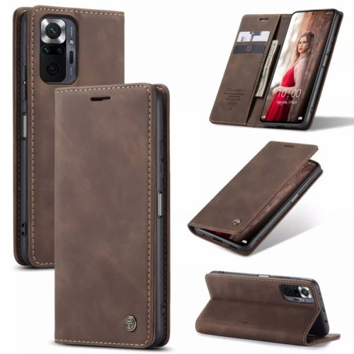 REDMI NOTE 10 NOTE 10S NOTE 10 PRO NOTE 10 5G 4G - REDMI 9T POCO M3 - XIAOMI POCO M3 PRO 5G LEATHER FLIP WALLET MAGNETIC CASEME