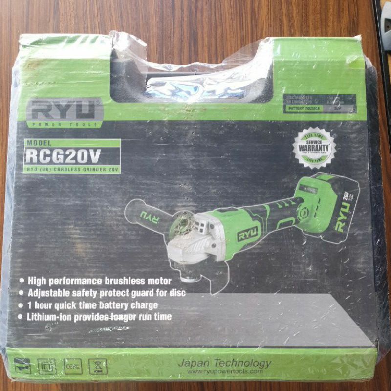 RYU CORDLESS GERINDA 20V RCG 20V / GERINDA CAS