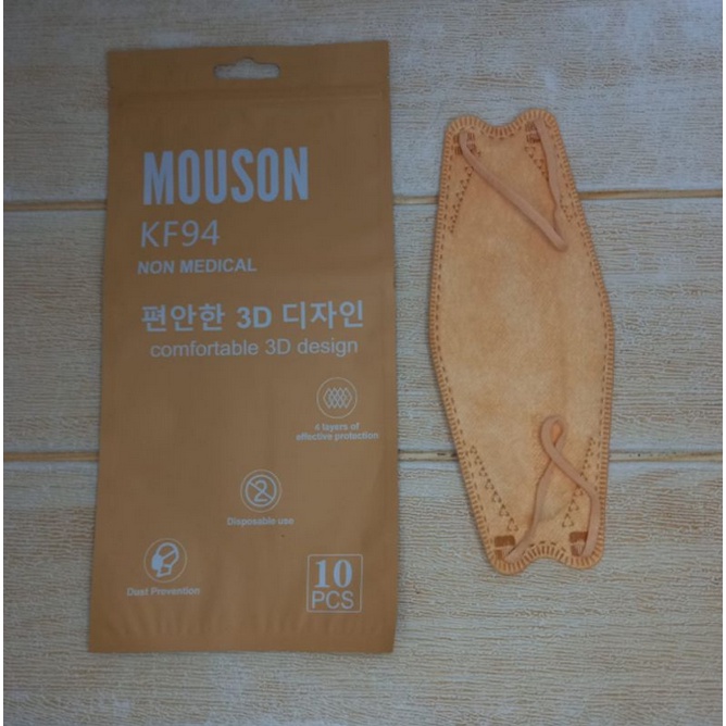 Masker KF94 Mouson/ Careion/ Lainnya Embos 10pcs dan merk lainnya isi 10pcs