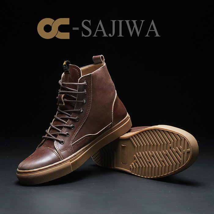 SEPATU BOOT FULL KULIT OC-SAJIWA