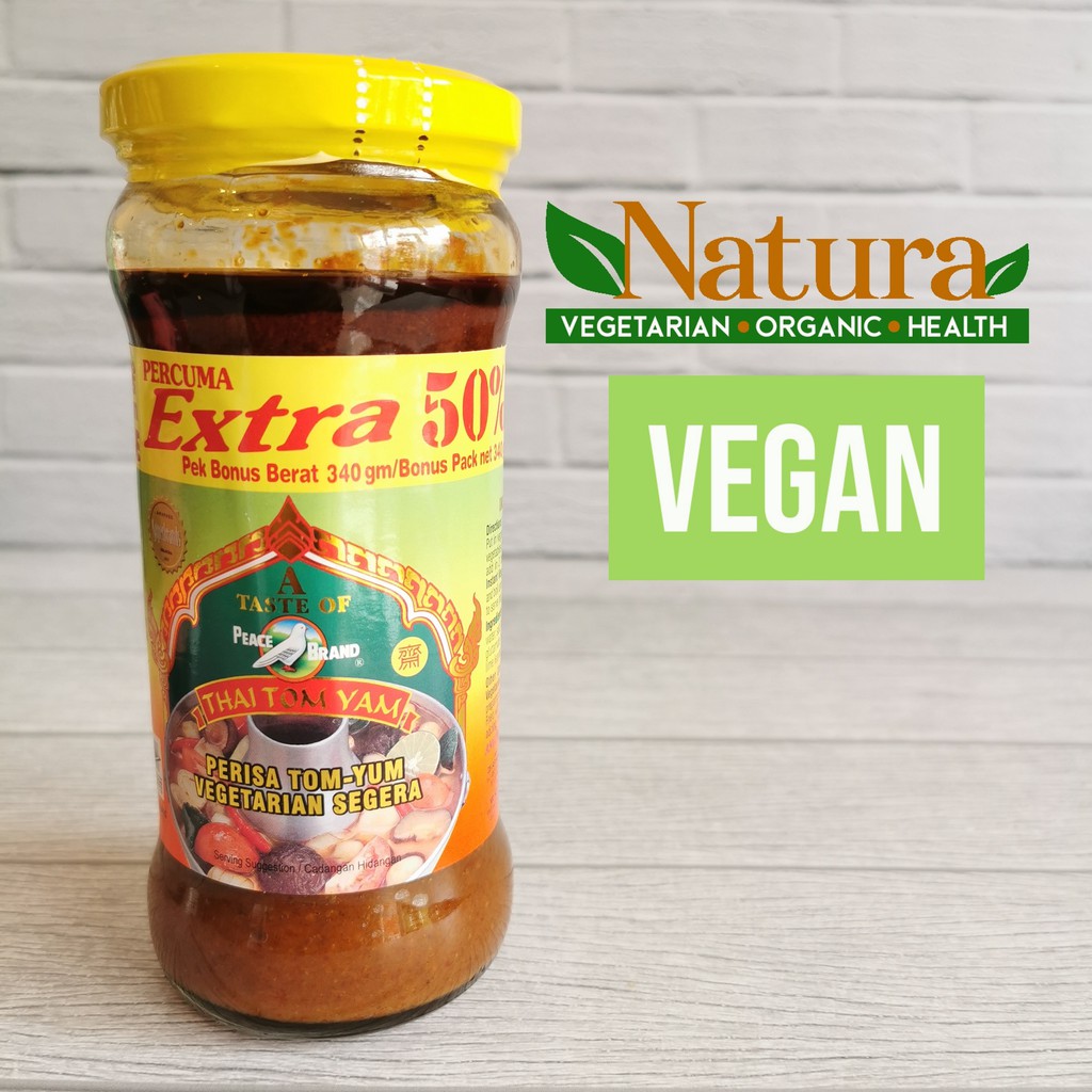 

Peace Brand Thai Tom Yam Tomyam Sauce Saos Saus 227gr Vegetarian Vegan