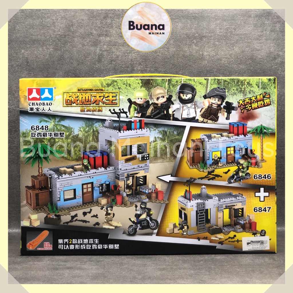 BRICKS CHAOBAO BATTLE GROUND DESERT STORM MAINAN EDUKASI ANAK COWO BRICK BLOCK 6846