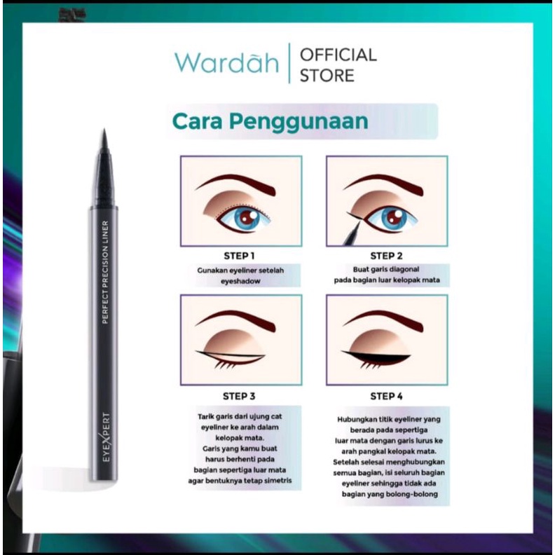 ✿ELYSABETHME✿ Wardah EyeXpert Perfect Precision Liner untuk garis mata anti luntur