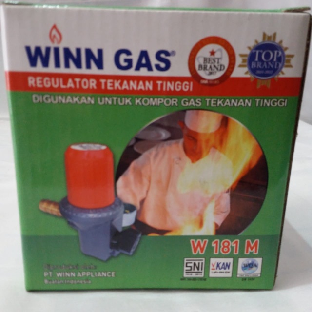 Regulator LPG Tekanan Tinggi Winn Gas  W181MHP + Meter